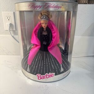 1998 Happy Holidays Special Edition Blonde Barbie Doll By Mattel #20200 Vintage